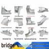 horizontal & vertical upward bend connector, 300x200