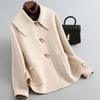 Women Double Sided Wool Coat Spring Autumn Fashion Plus Size Loose Short Jacket Korean Style