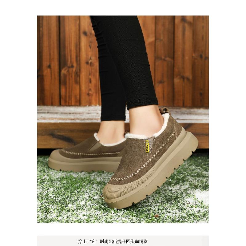 Хлопковая обувь с флисом, Мужская обувь, Теплые ботинки на толстой подошве, Однофутовые зимние ботинки, Универсальные хлопковые ботинки