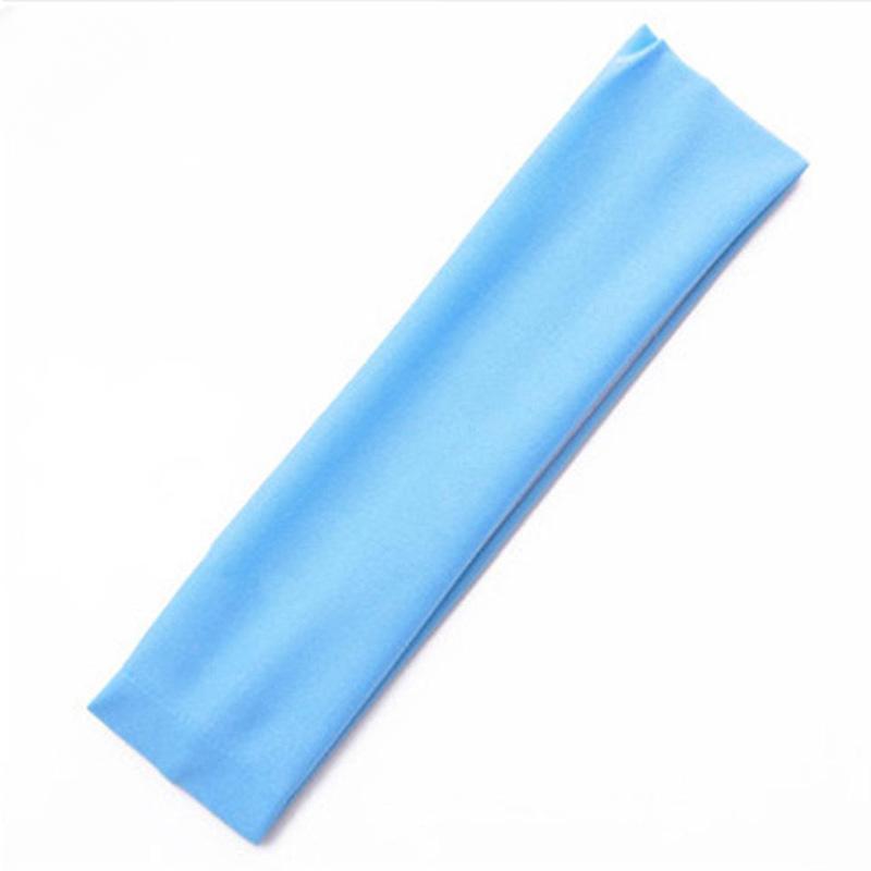 Модная спортивная повязка на голову для йоги, однотонная эластичная повязка для фитнеса из молочного шелка для эффективных аксессуаров для тренировок