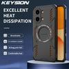 KEYSION Полый корпус с рассеиванием тепла для Xiaomi POCO X8 Pro Max TPU+PC Магнитное охлаждение Ударопрочный чехол для телефона для POCO X8 Pro