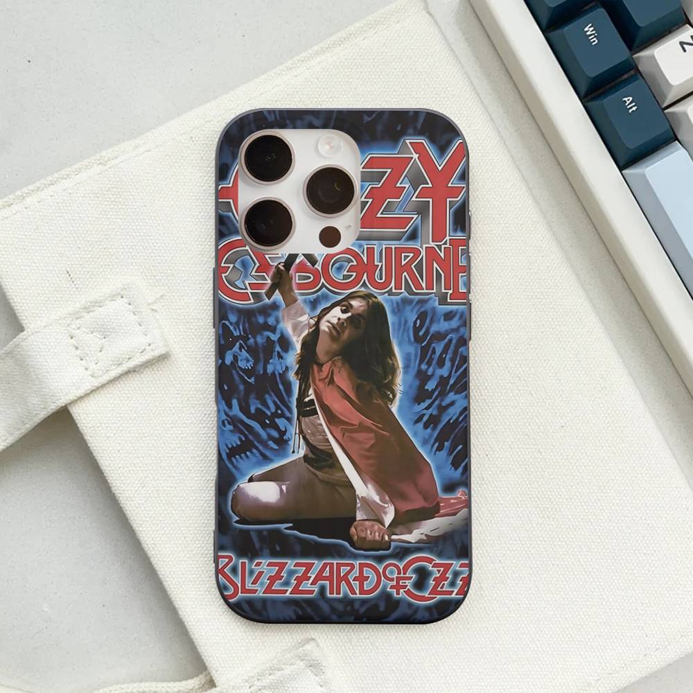 O-Ozzy Osbourne Band For IPhone 16 15 14 13 12 11 17 Pro Max Plus Wave Corrugated Phone Case Anti Drop Cover