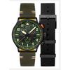 Flyboy Spirit Of Tuskegee Chronograph Limited Edition Roberts Кварцевые мужские часы с зеленым циферблатом AV-4109-04 с дополнительным ремешком