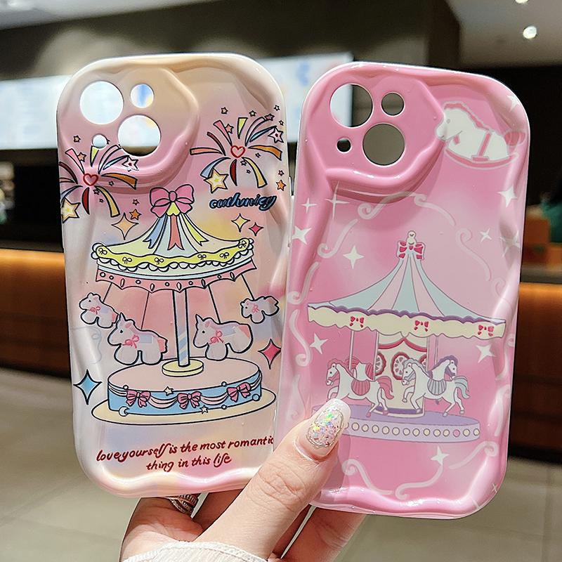 Милый мягкий чехол для телефона Realme C55 C67 Xiaomi 13T Redmi Note 13 Note 12 Samsung A55 S24 Ultra A35 A54 A53 A34 S23 IPhone 15 11 Reno 11 8T