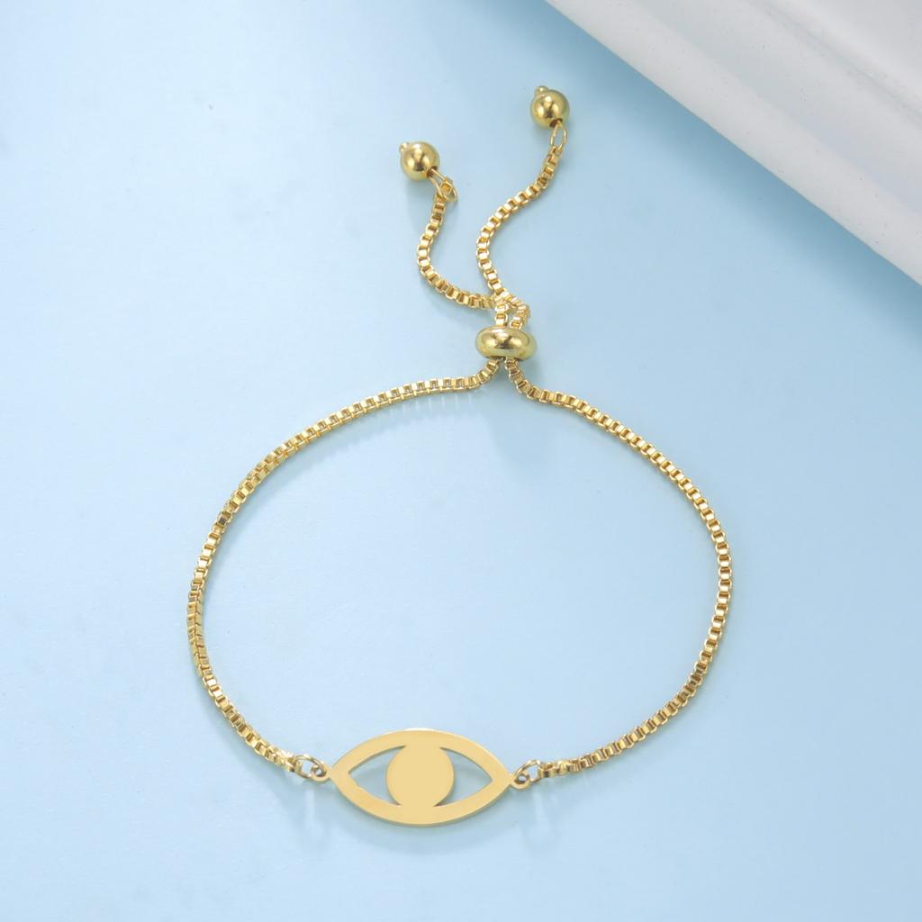 Браслет из нержавеющей стали от сглаза, женский уникальный браслет с подвесками, женский амулет, ювелирные изделия, подарок на вечеринку