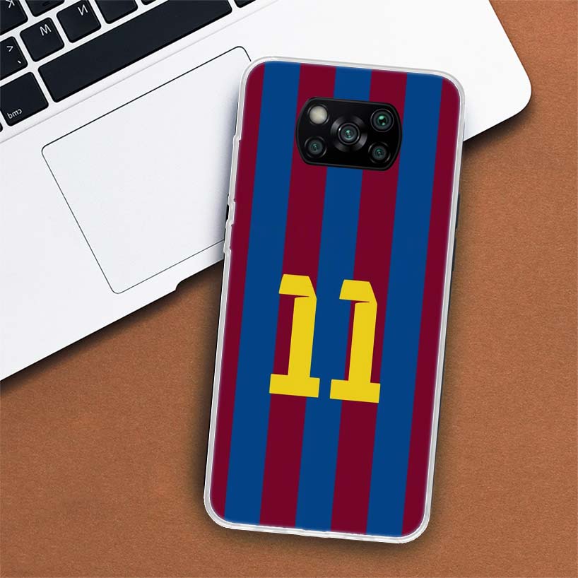 FootBall Number 7 10 30 Phone Case For Xiaomi Mi 11 Lite 11i 12X 12 9 8 11T 10T 9T Pro 10 5X 6X Ultra 5G Cover Coque Capa
