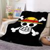 Anime One Piece Printed Blanket Flannel Blanket Bed Throw Soft Cartoon Animal Printed Bedspread Bedspread Sofa Blanket