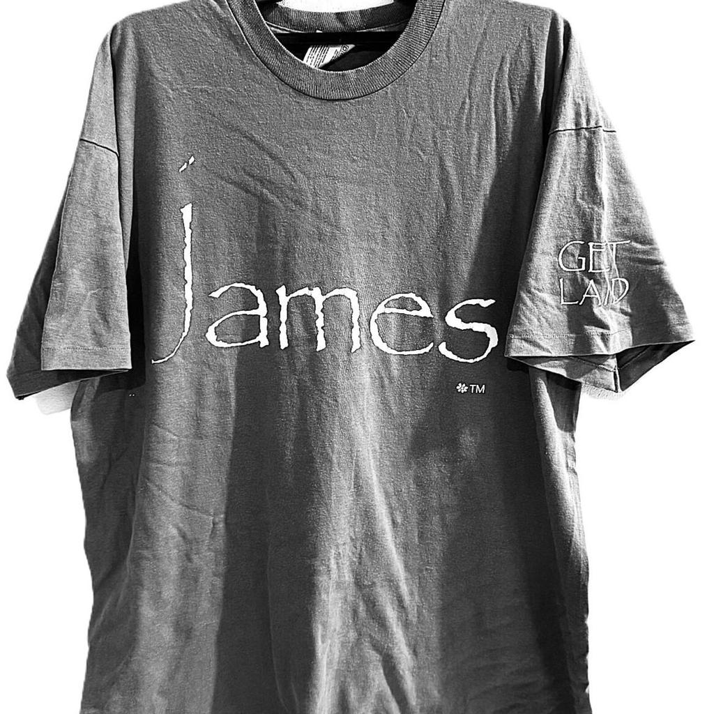 Винтажная футболка 90-х 1993 года JAMES Инди-рок Брит-поп Панк Тур Концерт Промо и детская футболка Oasis Blur Pulp