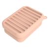 Leak-Proof Silicone Travel Soap Case with Drainage Lid Compact Design Portable Bar Soap Container Soap Holder