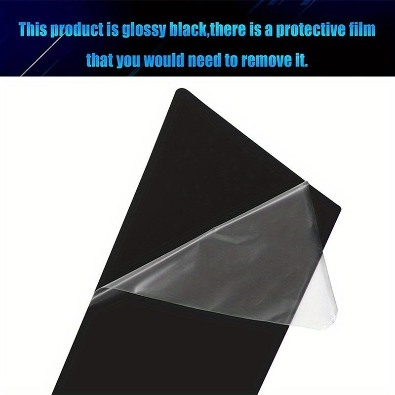 6pcs Gloss Black Plastic for 1-Series F20 2012-2019 Door Column BC Pillar Post Cover Trim Stickers -Decal Stickers