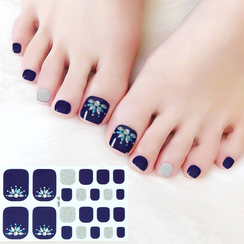 Наклейки на ногти с 3D-ромбовидным узором: Водостойкий, долговечный, отбеливающий для ног