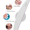 25PCS Professional Nail File,180/100 Nail File For Natural Nails, Nail File Double-Sided Washable Fine Grain Nail File For Home And Salon Use.