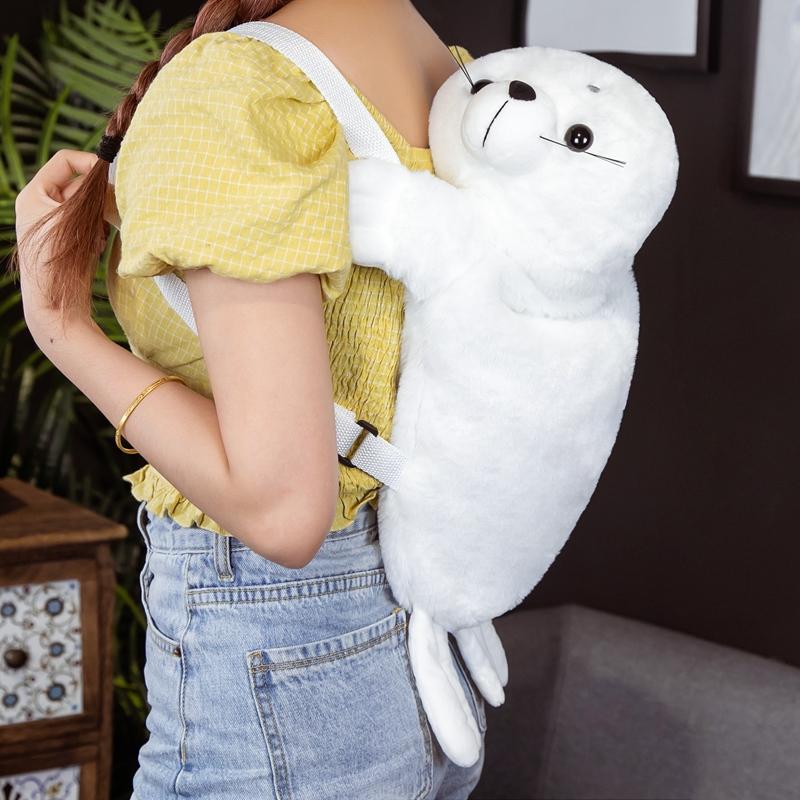 Updated Trendy Creative 3D Dinosaur Backpack Adorable Animal Cartoon Plush Backpack Dinosaurs Carryall for Children Kids Boy Gifts