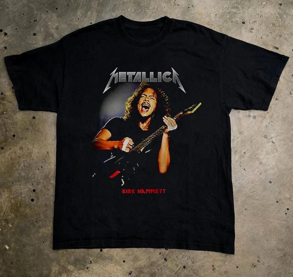 Metallica Kirk Hammett Графика гитары Рок-группа Унисекс S-4XL Унисекс Футболка