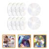 20Pcs Transparent Clear DIY Painting Cds Plastic Discs for Decoration