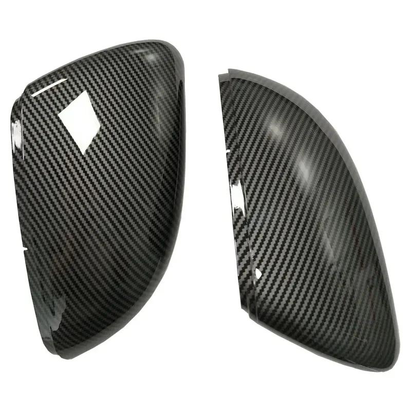 2pcs Carbon Side Mirror Cover Cap For VW Golf GTI 6 MK6 R20 GTD 2010 2011 2012 2013 auto parts housing replace