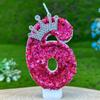 Birthday Number Candles Cake Decoration Chinese New Year Celebration Birthday Candles Rose Red Crowns Wedding Gifts Boys Girls