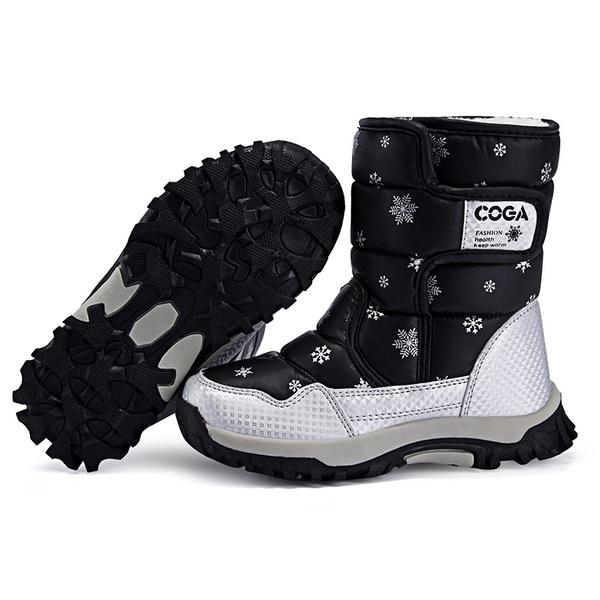 Kids Winter Children's Snow Boots Waterproof Cotton Shoes Thick Warm Non-slip Boots In The Tube Casual Kids Boots