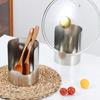 Подставка под ложку из нержавеющей стали, Держатель для кухонной утвари для половника, лопатки, палочек, Поднос-лопатка для сервировки в буфете