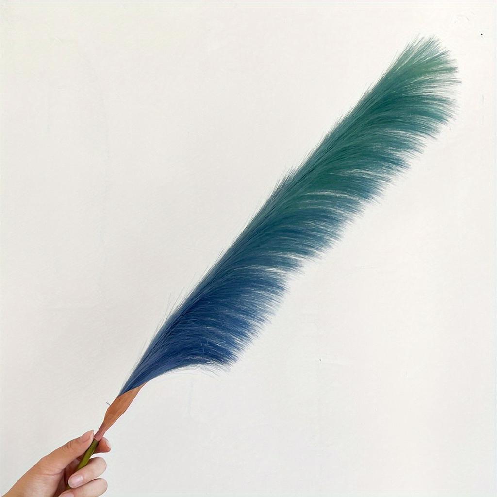 4 Pack 80cm Fluffy Pampas Grass Artificial Pampas Table Vase Decoration Large Dried Flower Bouquet Home Wedding Party Birthday Mother's Day Decoration