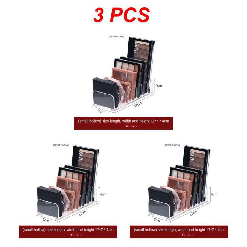 Акриловый компактный органайзер для палитры теней для век, лоток для дисплея, коробка для хранения косметики, держатель для макияжа, органайзер с ящиком, 7 сеток