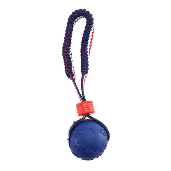 Dog Chew Ball Toy for Aggressive Chewers Embossed Texture Interactive Fetch Bouncy Ball Toy for Large Medium Small Dogs