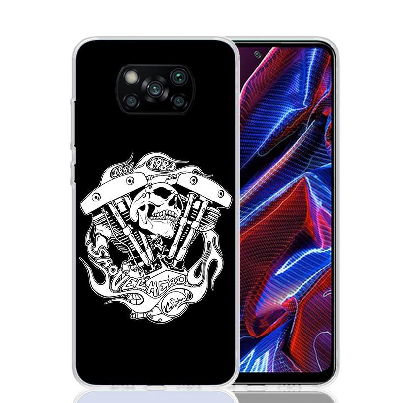 Motorcycle Gear Phone Case For Xiaomi Poco F7 Ultra X7 X6 Pro X5 Redmi 15 15C 13 13C 12 12C 10 10A 10C 9 9A 9C 9T Shell Poco X7