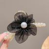 Caro 3D Rose Hair Claw Clip - 2024 High-End Floral Shark Clip for Women, Elegant Headwear