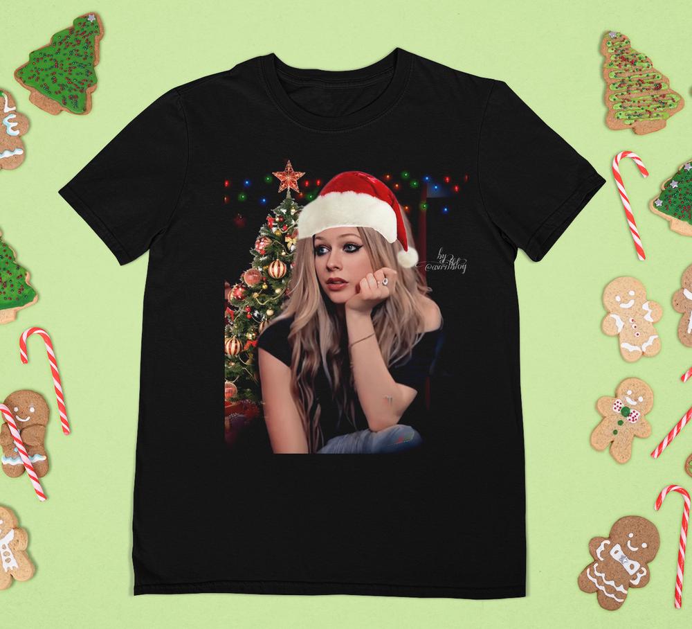 Merry Avril Lavigne Christmas Short Sleeve All Size Shirt