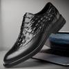 Узор крокодила Оксфорд платье мужская обувь деловой моды дизайнер свадебные формальные туфли из натуральной кожи для мужчин оригинальная ручная работа