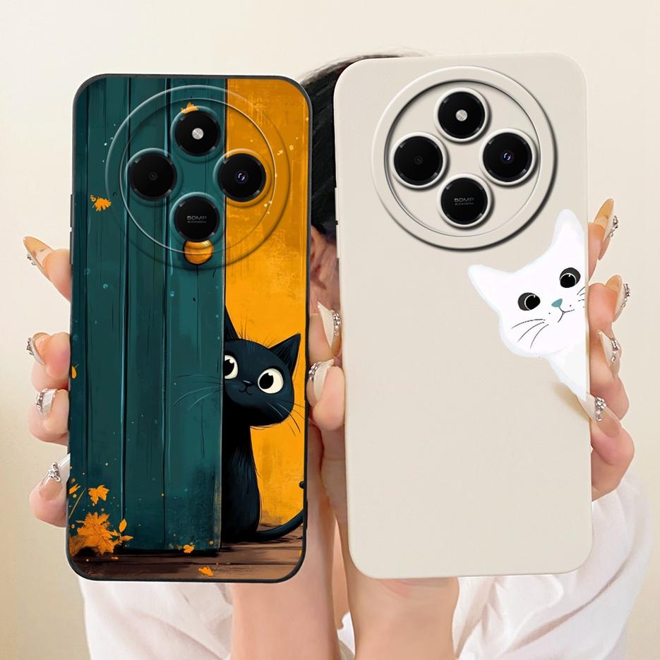 Чехол для Xiaomi Redmi 14C PocoC75 Милый Мультяшный Кролик Защитный Чехол для Телефона Для Xiaomi Poco C75 C 75 Redmi14C Мягкий Чехол