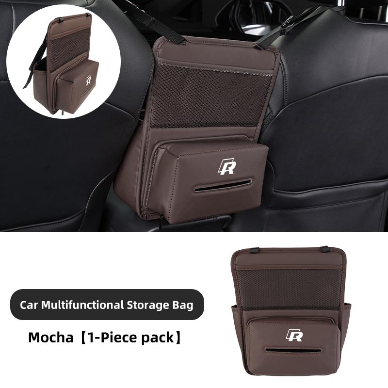 Emblems Car Seat Organizer Pocket Auto Seat Storage Bag Accessories For Volkswagen VW Polo Jetta Sagitar Magotan Passat B5 B6 B7 BDI1