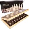 Wooden Exotic Chessboard Set with Magnet Closure  Chess Sets for Adults and Kids
