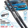 Car Front Wiper Blade For Ford Ecosport 2018    2022 Windscreen Windshield Wipers Accessories Windows Brushes