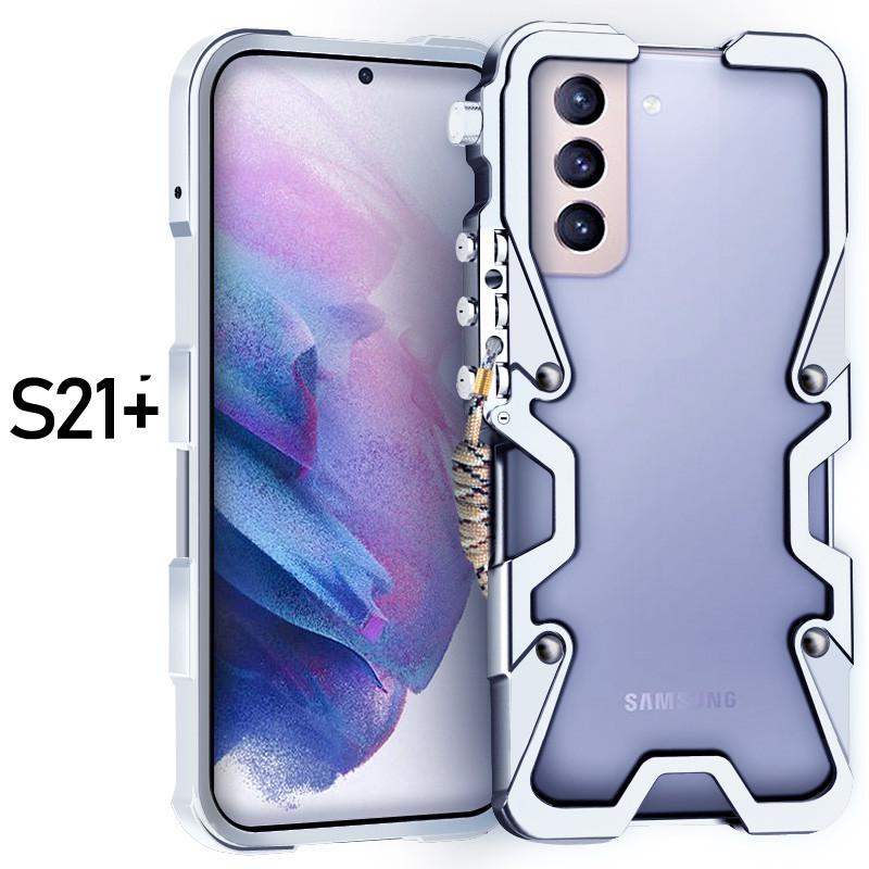 Защитный винт Металлическая рама Ударопрочный чехол Для Samsung Galaxy A73 A72 A55 A35 M55 M15 S21+ Алюминиевый бампер Чехол Сверхпрочный Fundas