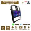 Android Carplay автомобильное радио для Hyundai Sonata EF 2002-2007 мультимедийный проигрыватель головное устройство стерео GPS навигация BT WIFI 4+64 ГБ
