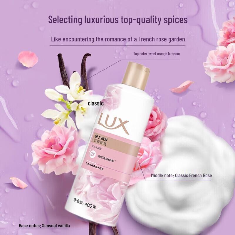 LUX Elegant Fragrance Body Wash for Lasting Tender Skin