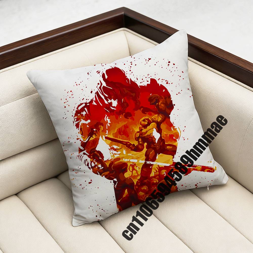 For Game D-Doom Slayer Throw Pillow Case Sham 45X45Cm 40X40Cm Square Car Pillowcase Pad Cushion Cover