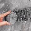 Can Rotate Glacier Patterned Suction Cups Hanging Clothes Hooks Behind Doors Bathroom Kitchen Storage Towels Clothes Hooks