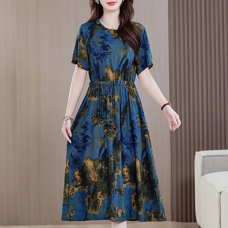 Элегантное летнее платье для женщин 2025 года, облегающее платье с коротким рукавом, повседневные платья больших размеров, винтажная одежда