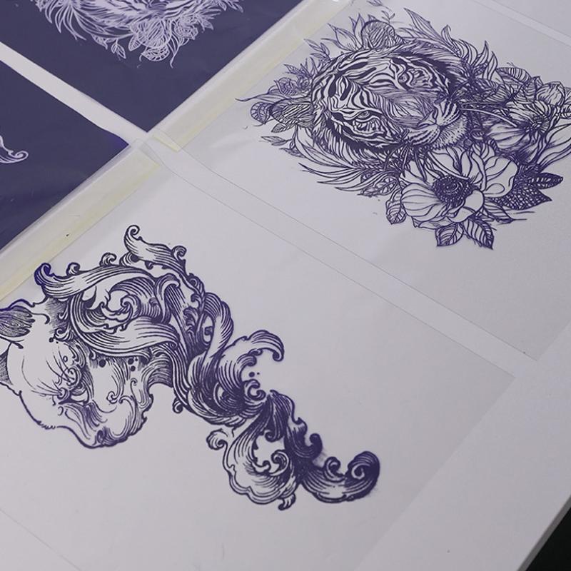 Tattoo Transfer Copy Sheet A4 Size 5/10/15/20/30Pcs Thermal Durable Transfer Film for Tattoo Artists Salon DIY Creation