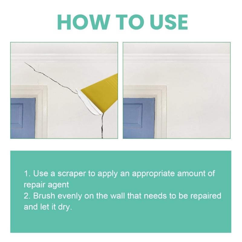 Крем для ремонта стен Заплатки для гипсокартона Ремонтные пасты Профессиональное решение для ремонта поврежденных стен, заделки дыр 100 г/бутылка Пасты