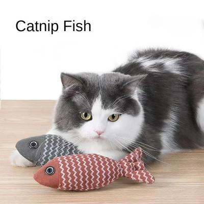 Аксессуары для кошек, скрежещущих зубами, имитация мятной рыбы, игрушки для кошек, продукт. Товары для обучения прорезыванию зубов Игрушечные льняные изделия
