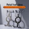 Samsung S24 Ultra Metal Drop-Proof Phone Case with Borderless Magnetic Stand and S23U Airbag for Heat Dissipation
