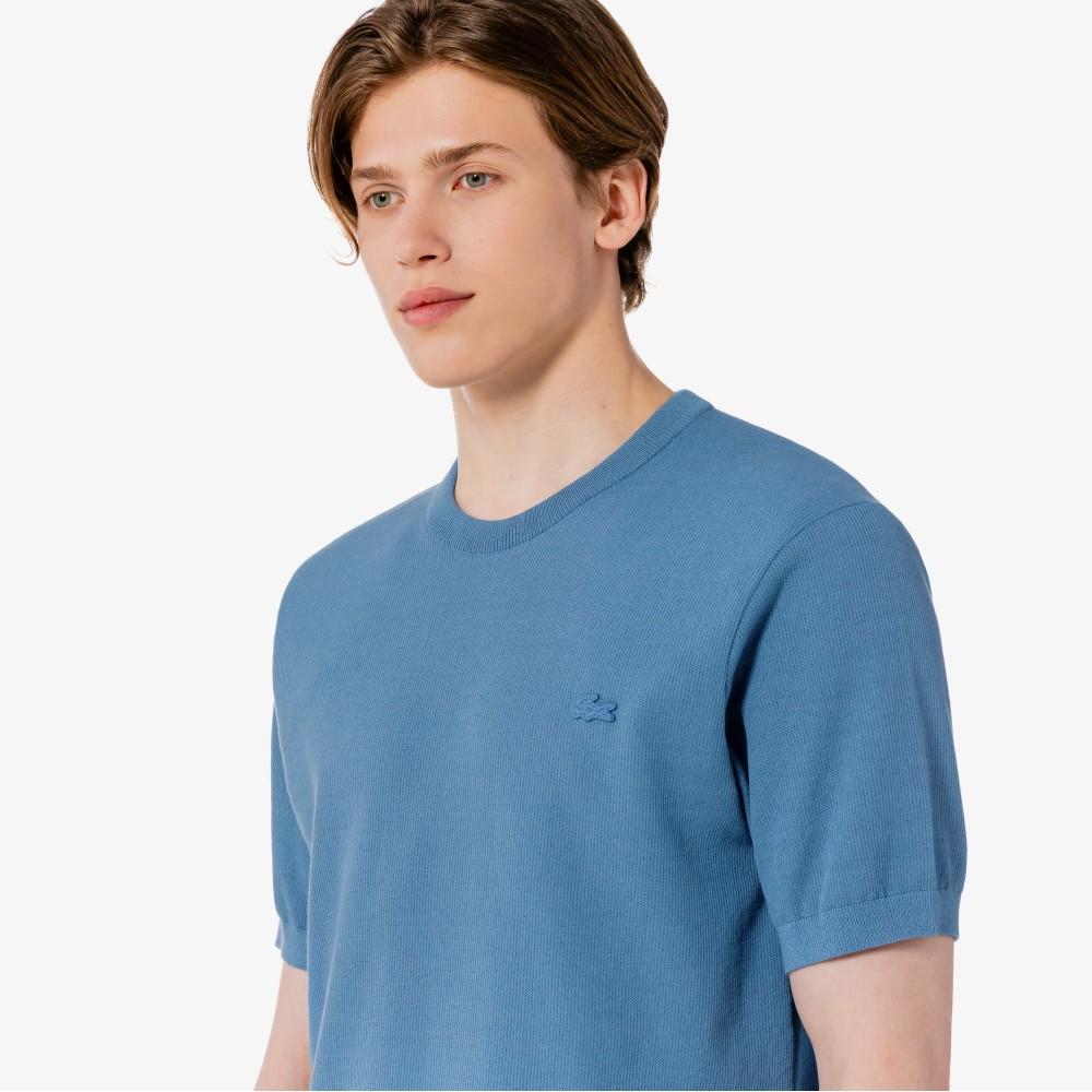 [lacoste] Men's Solid Short-Sleeve Crew Neck Pullover AH324E-56G776