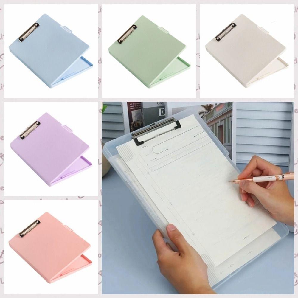 Candy Color A4 File Folder Plastic Writing Board Multi-functional Student Writing Pad Office