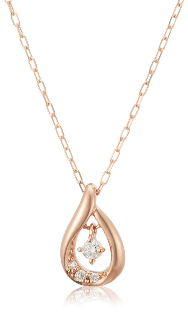 K18 Pink Gold Necklace [Yondo Sea] 4℃ 11173-112-3104-00-00 Women's