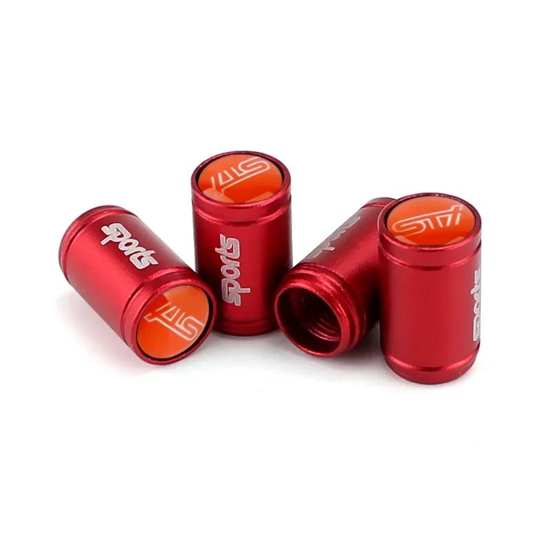 4PCS Dustproof Car Wheel Tire Valve Caps Metal Air Covers for Subaru STI XV WRC WRX BRZ FORESTER IMPREZA LEGACY OUTBACK LEVORG cc11