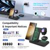 Беспроводная зарядная станция 3 в 1 для Samsung S23/S22/S21/Note 20 Z Flip Fold 4/3, подставка для быстрой зарядки для Galaxy Watch 5/Pro Buds