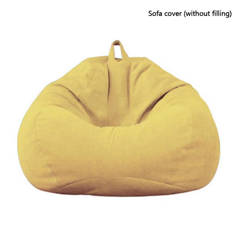 Trendy Unisex Living Room Beanbags Lounger Lazy Sofa Bean Bag Cover Indoor Seat Bean Bag For Adults Kids(No Filling) Without Filler Large Sofa Cover